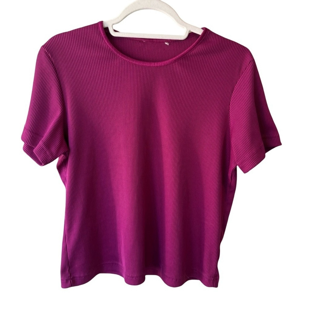 Source Unknown Pink Short Sleeve Stretch Tee Women’s XL L Streetwear Essentials